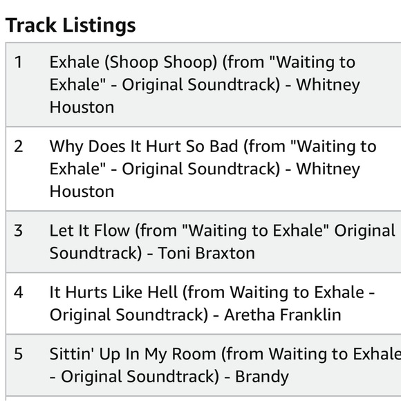 EUC ~ Empty CD Case ‼️WaIting To Exhale, Original Soundtrack Album CD Case‼️ - Picture 5 of 7